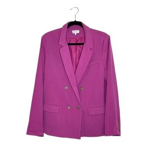 Bohme Romaine Double Breast Blazer Size XL Magenta‎ Pink Spring